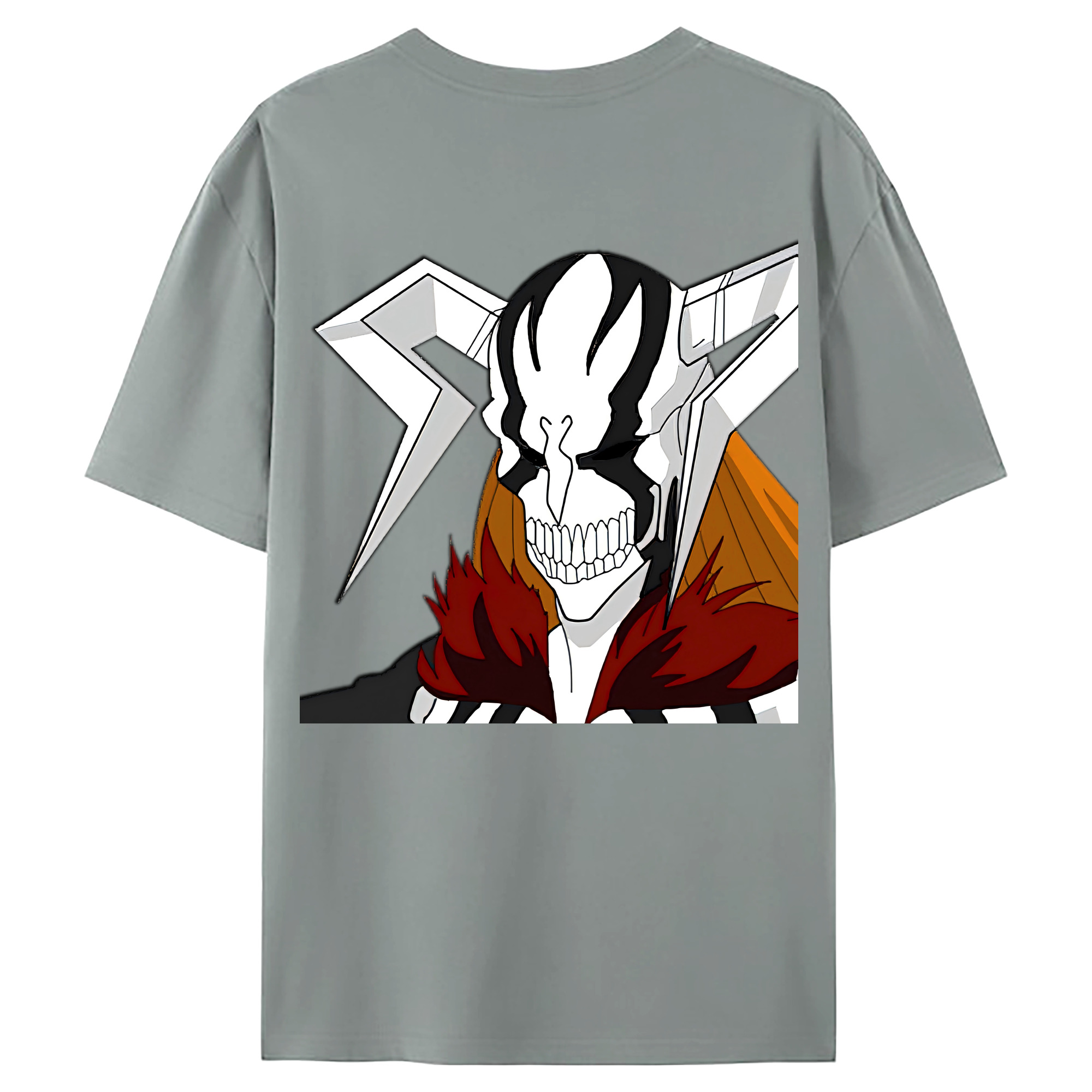 （画像用） ブリーチ 黒崎一護（くろさき いちご）BLEACH Kurosaki Ichigo 綿100％ メンズ半袖Tシャツ（バックプリント） 通気性